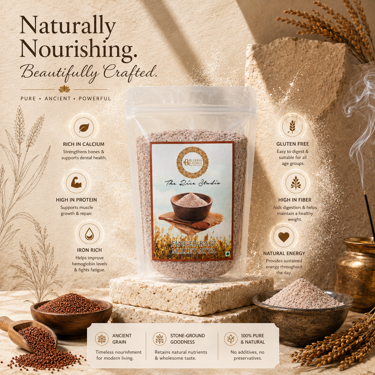 FINGER MILLET FLOUR ( RAGI AATA )