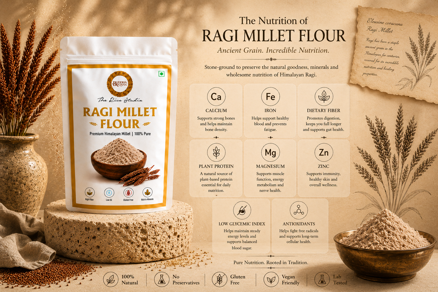 FINGER MILLET FLOUR ( RAGI AATA )