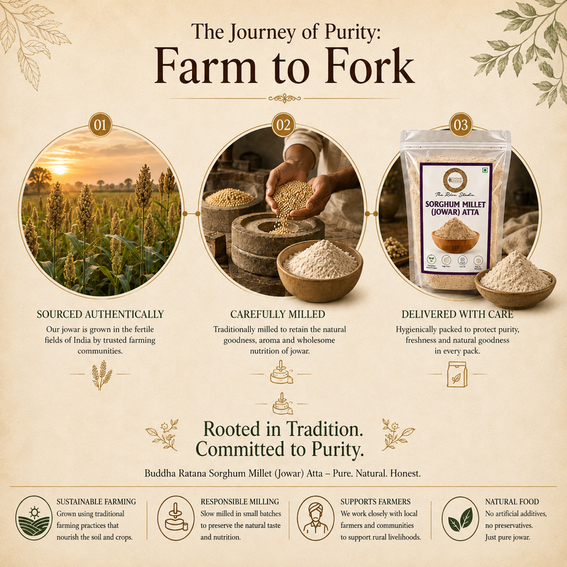 Buddha Ratana Sorghum Millet Flour (Jowar Atta)