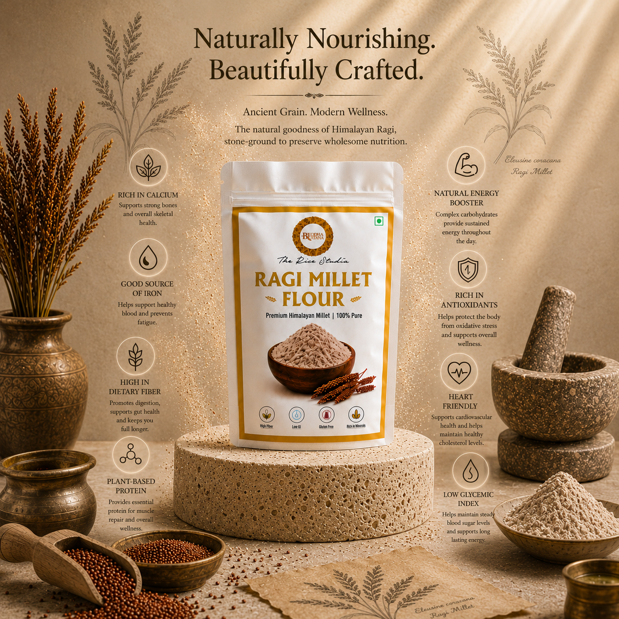 FINGER MILLET FLOUR ( RAGI AATA )