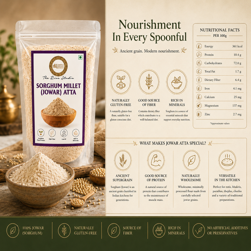 Buddha Ratana Sorghum Millet Flour (Jowar Atta)