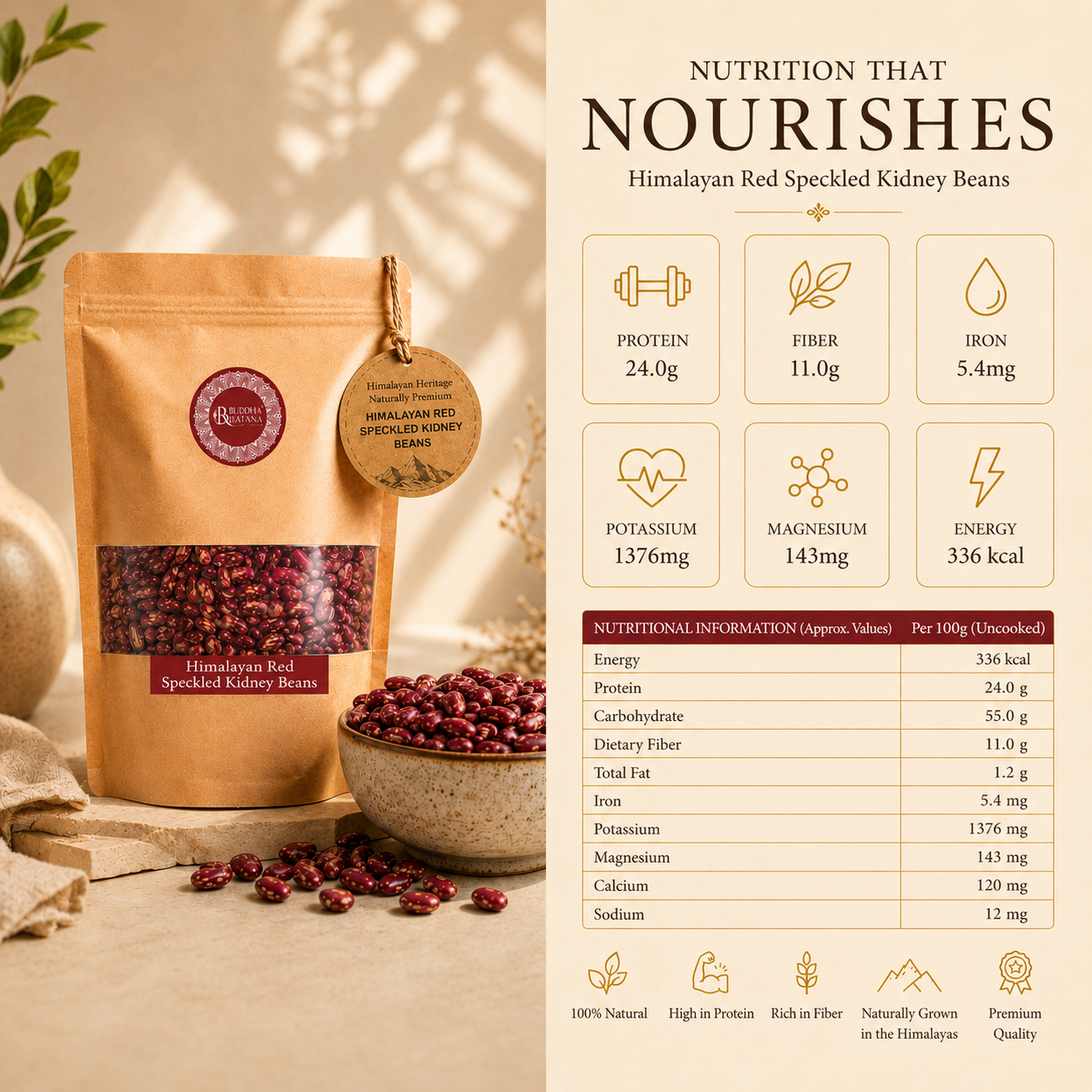 HIMALAYAN RED SPECKLED KIDNEY BEANS