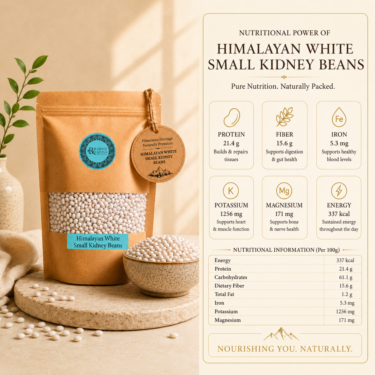 HIMALAYAN WHITE SMALL KIDNEY BEANS