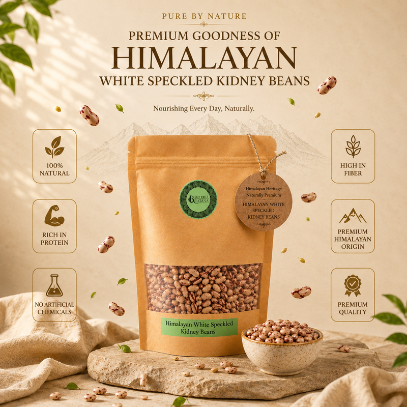 HIMALAYAN WHITE SPECKLED KIDNEY BEANS