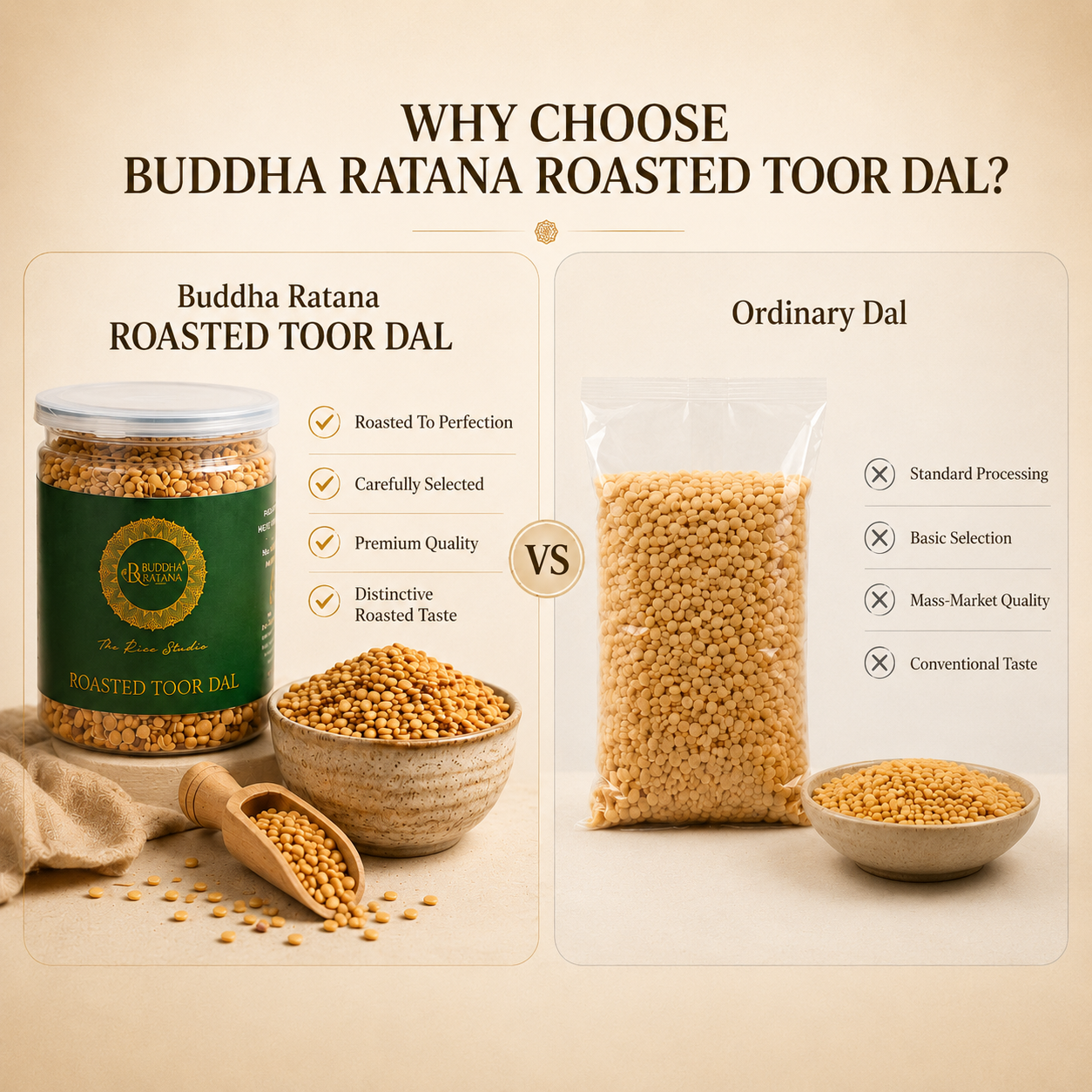 ROASTED TOOR DAAL